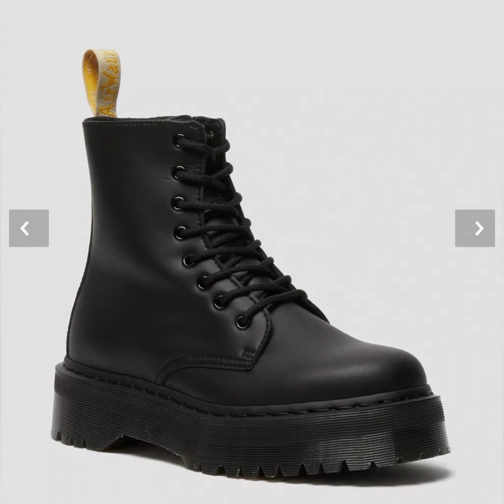 Dr. Martens Black Lace-Up Platform Boots